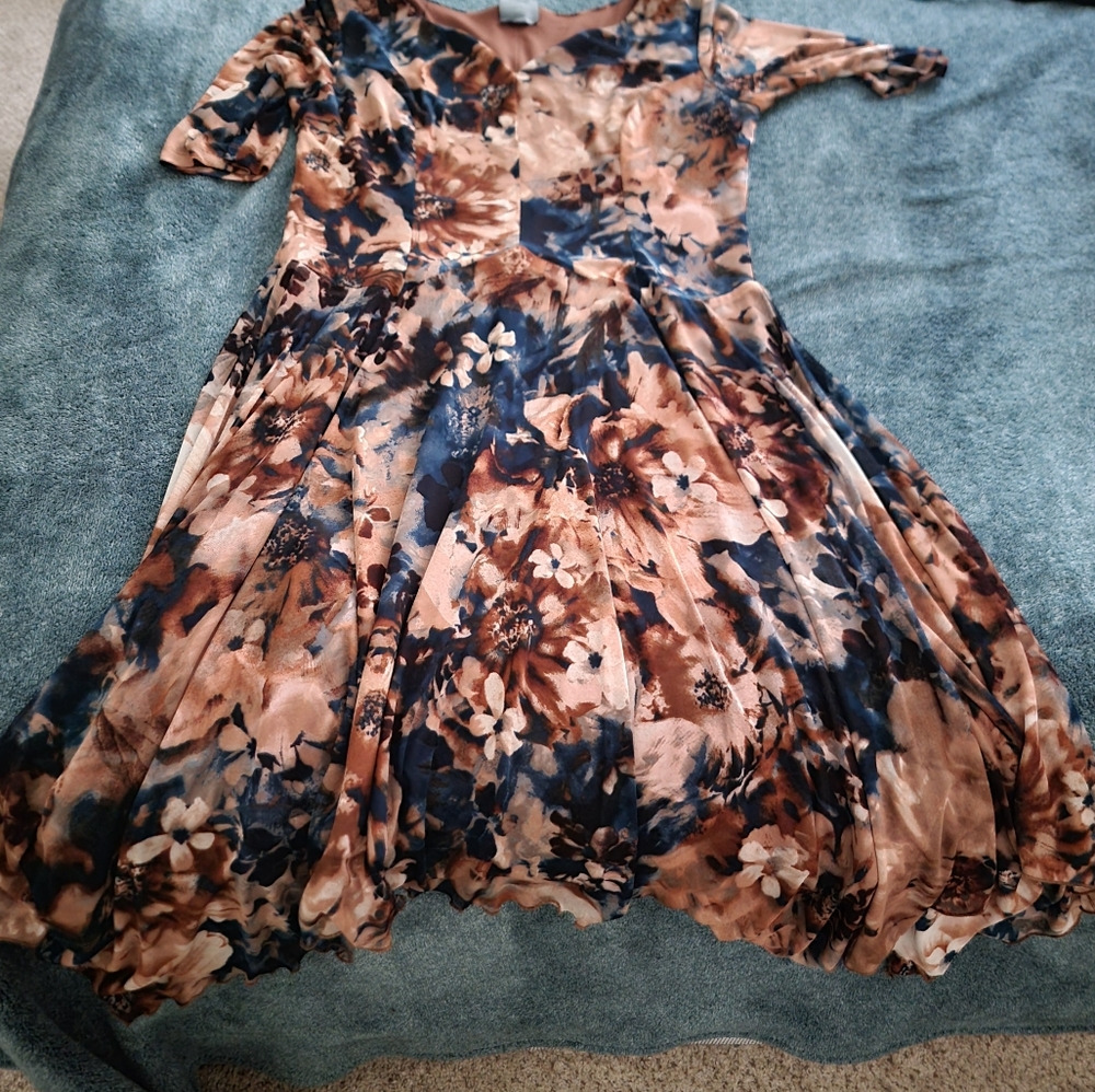 Floral Short Sleeve Dress
